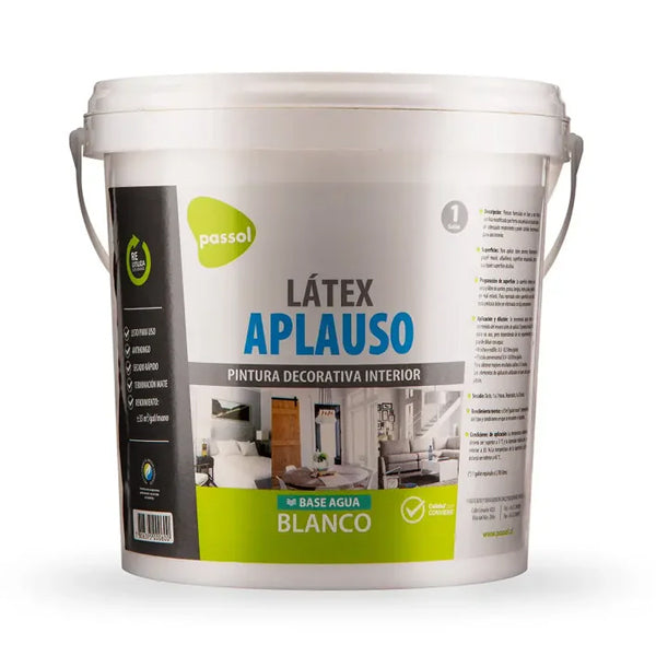 Látex Aplauso Blanco Passol Galón