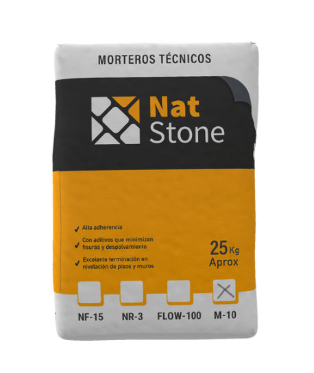 Mortero Maquillaje M-10 Natstone 25 Kg