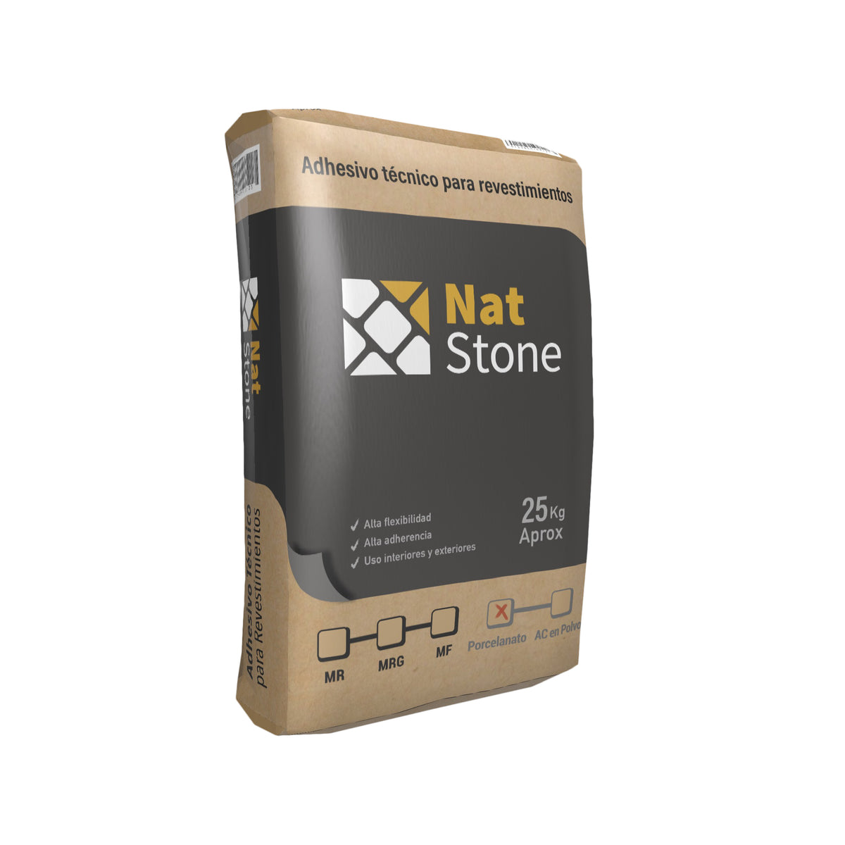 Adhesivo Porcelanato Doble Acción Natstone Saco 25 Kg — BPMAC