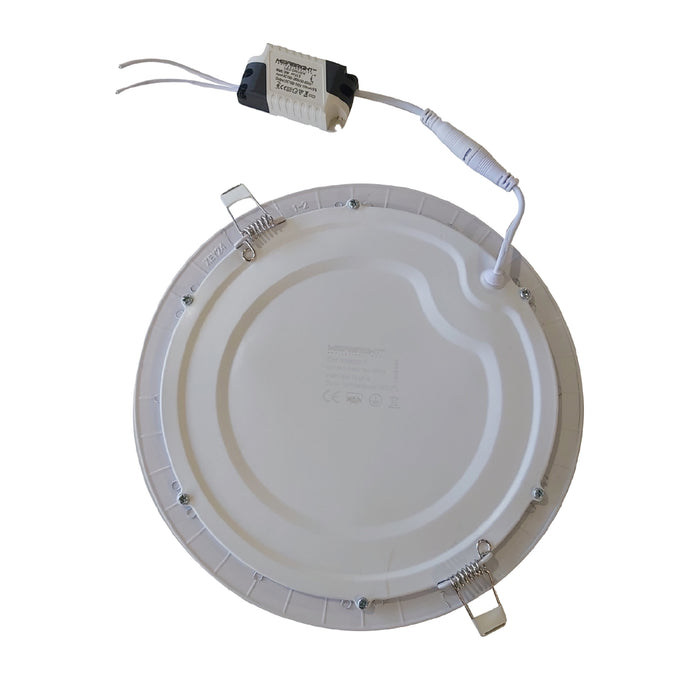 Panel LED Redondo Embutido 18W/6000k Luz Fria Megabright