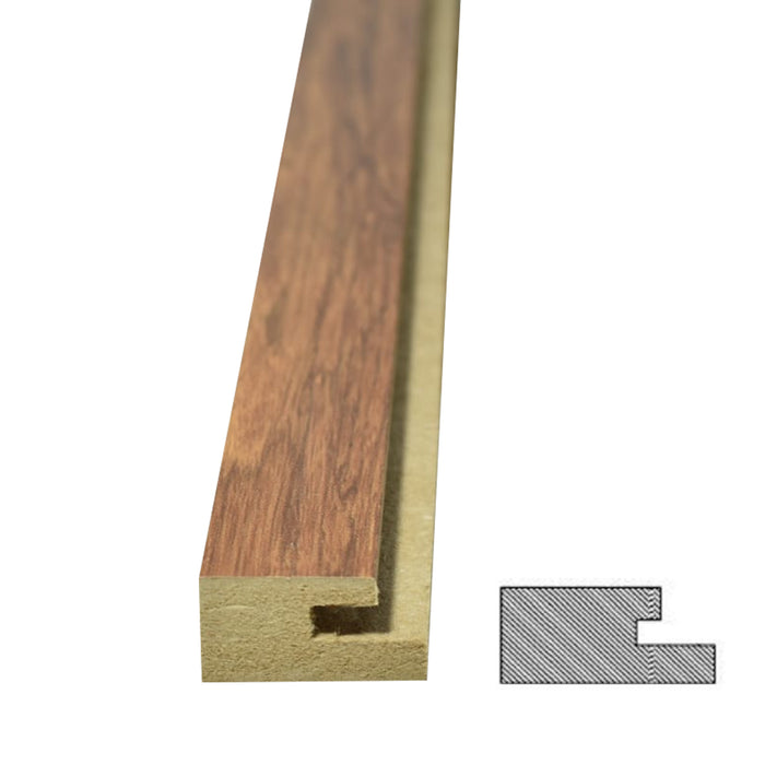 Perfil H Inicio Wall Panel MDF Bambú Rústico 15x31x2440 mm