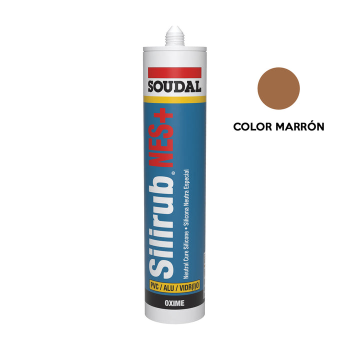 Silicona Neutra Café Soudal Silirub NES+ 300 ml