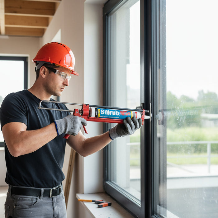 Silicona Neutra Transparente Soudal Silirub NES+ 300 ml