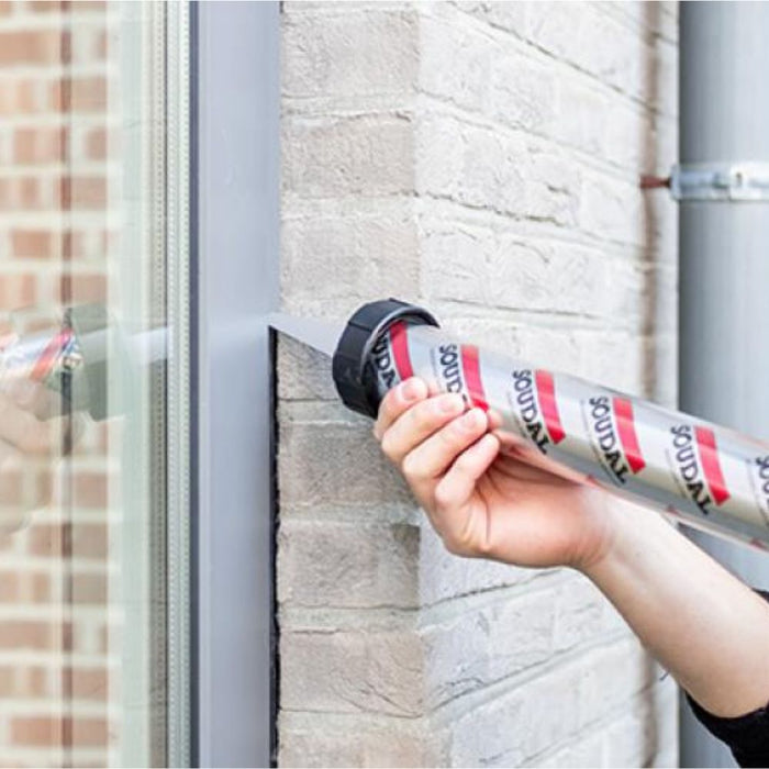 Sellador de Poliuretano Blanco Soudaflex 40FC Soudal 600 ml Caja 12 Unidades