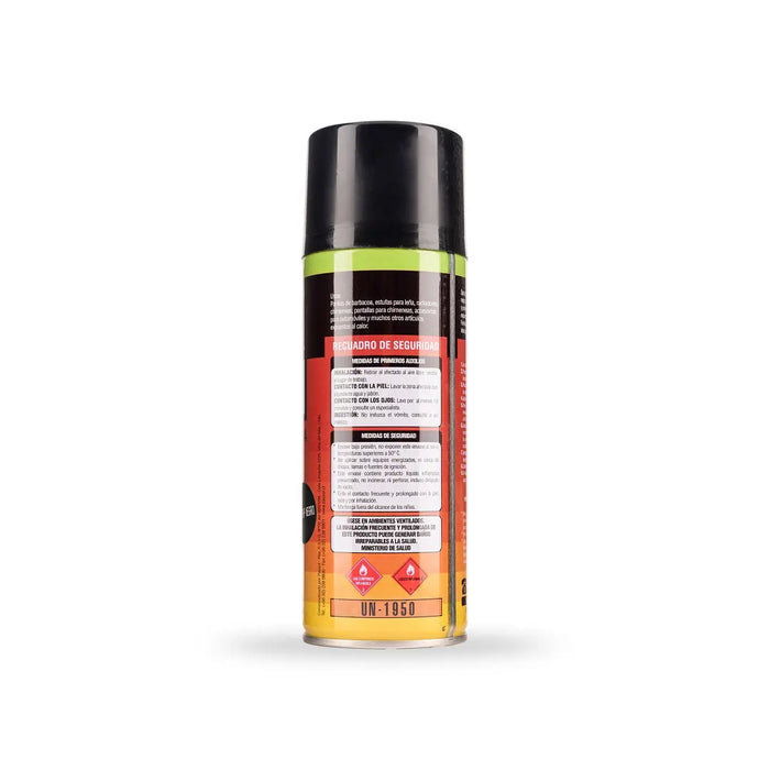 Pintura Spray Esmalte Alta Temperatura Negro Opaco 400 ml