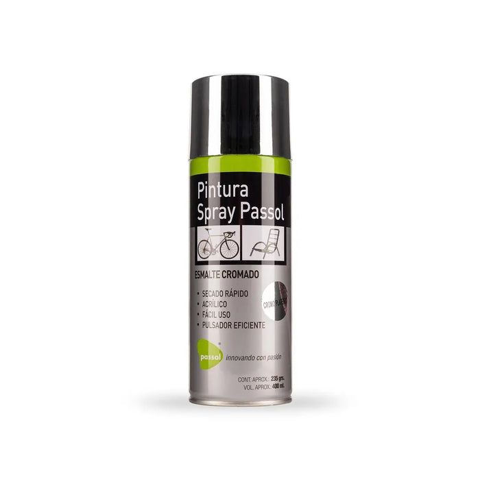 Pintura Spray Esmalte Metálico Cromo 400 ml