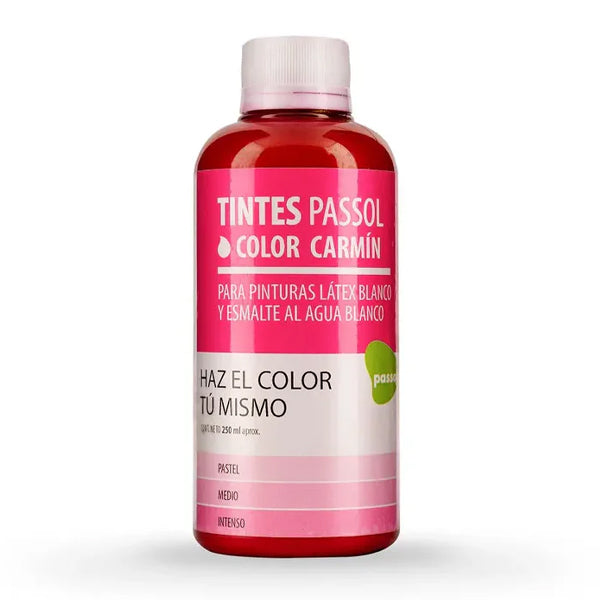 Tinte Concentrado para Pintura Variedad de Colores 250 ml Passol