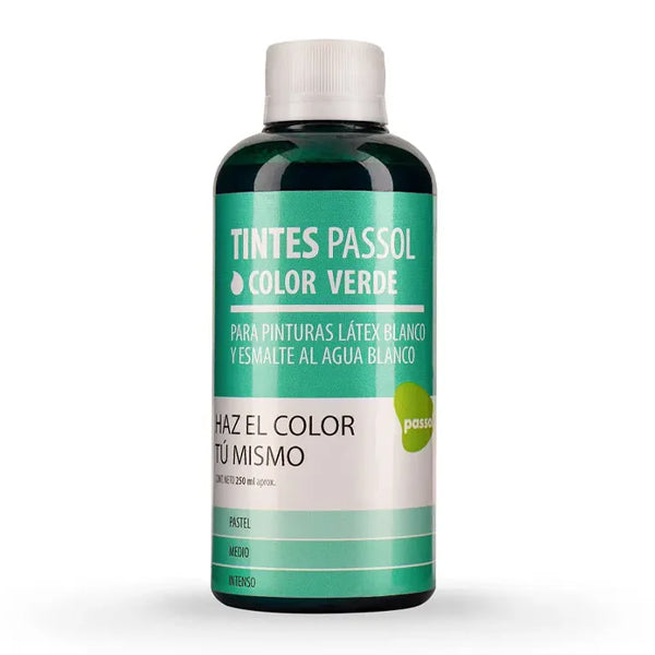 Tinte Concentrado para Pintura Variedad de Colores 250 ml Passol