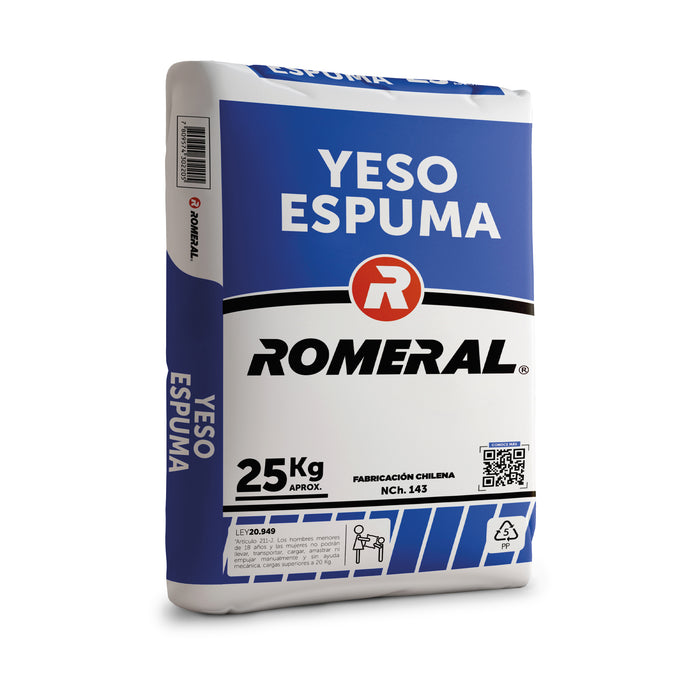 Yeso Espuma Romeral 25 KG